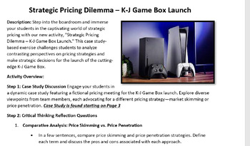 Preview of Strategic Pricing Dilemma - Pricing Strategy Case Study