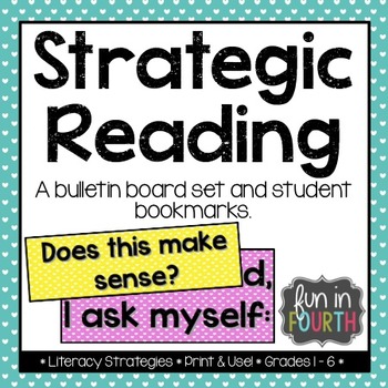 Strategic Reading: Strategy Prompts Freebie by Fun in Fourth | TpT