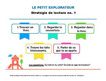 Preview of Stratégie de lecture: Le petit explorateur