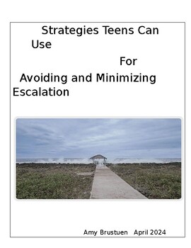 Preview of De-escalation: Strategies Teens Can Use