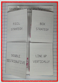 Strategies for Multiplying Polynomials Foldable