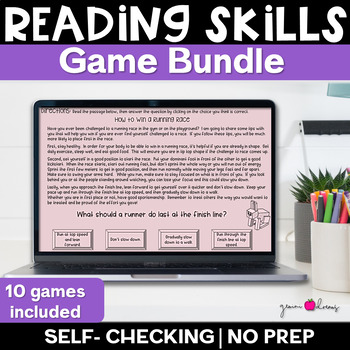 Preview of Engaging Reading Comprehension Games for Students:  Interactive and Fun!