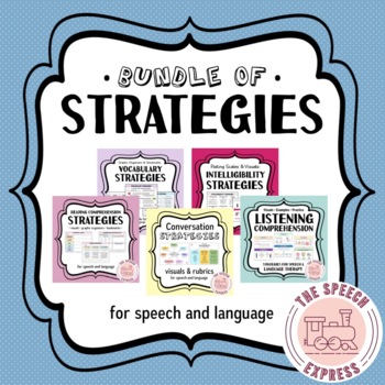 Preview of Strategies for Speech and Language Therapy (BEST-SELLERS Bundle)