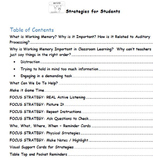 Strategies for Student with Auditory Processing and Other 
