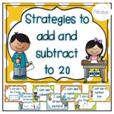 Strategies to Add and Subtract to 20 Posters