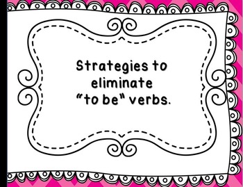 Preview of Strategies to Eliminate "to be" verbs