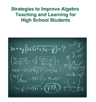 Preview of Strategies to Improve Algebra Teaching and Learning for High School Students