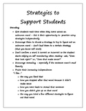 Strategies to Support Students