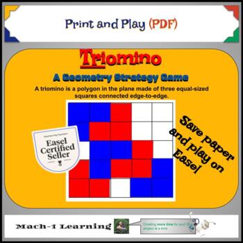 Preview of Strategy Game: Target Geometry Vocabulary with Triomino