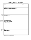 Strategy Group Lesson Plan Template