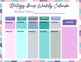 Strategy Group Weekly Calendar and Student Goal Sheet