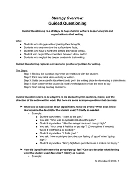 Preview of Strategy How To: Guided Questioning