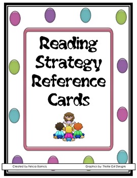 Preview of Strategy Reference Cards for Reading