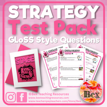Preview of Strategy Tests Pack - Stage 5 - Gloss Style Questions  - New Zealand