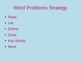 Strategy and Activity for Word Problems