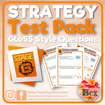 Preview of Strategy Tests Pack - Stage 6 - Gloss Style Questions  - New Zealand