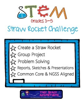 Preview of STEM Straw Rocket Challenge: Grades 3-5