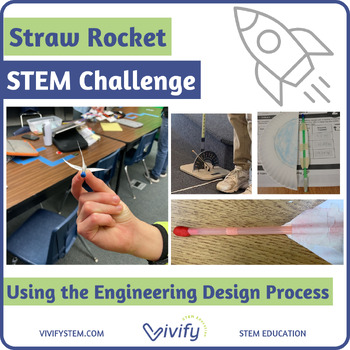 Preview of Straw Rocket STEM Challenge (Forces & Motion, Variables)