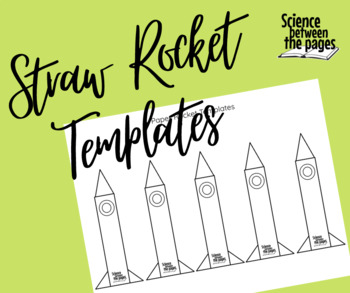 Straw Rocket Template by Science Between the Pages TpT