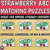 Strawberry Alphabet Matching Puzzles - Preschool Kindergar