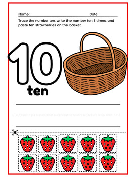 Preview of Strawberry Counting: Number 10