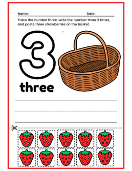 Preview of Strawberry Counting: Number 3