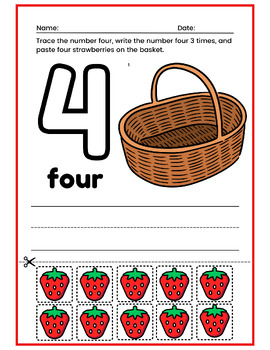 Preview of Strawberry Counting: Number 4