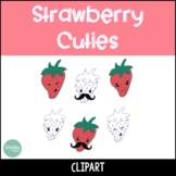 Strawberry Cuties Clipart {Little Country Teacher Designs}