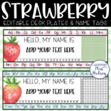 Strawberry Desk Name Tags