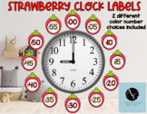 Strawberry/ Fruit Theme Clock Labels