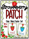 Strawberry Patch | Berry Edition | Color Word Poster Set |