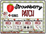 Strawberry Patch | Classroom Décor Poster Bundle | Gingham