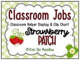 Strawberry Patch | Classroom Jobs Display & Clip Chart | E