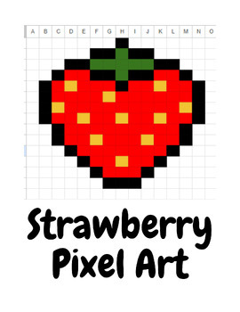 Strawberry pixel art kit – Noteworthy Art Kits