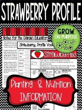 Preview of Strawberry Planting & Nutrition School Garden Critical Thinking Guide