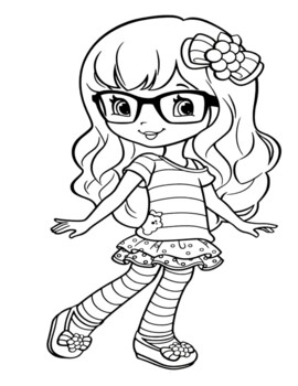 22 coloring pages of Strawberry Shortcake
