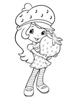 Strawberry Shortcake Coloring Pages Classic Strawberry Shortcake Coloring  Page – Cart…
