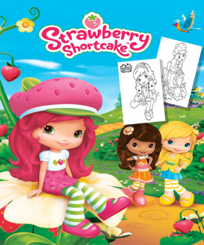 Strawberry Shortcake Coloring Book for girls