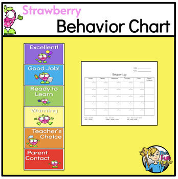 Behavior Chart for Kids. Behavior Chart Printable. Behavior Clip