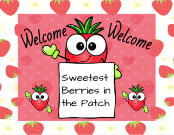 Preview of Strawberry Theme Bulletin Board or Door Display