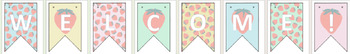 Preview of Strawberry Theme Editable Welcome Banner