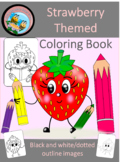 Strawberry Themed Coloring Book