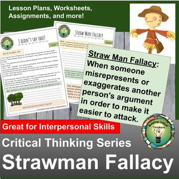 Preview of Demystifying Deception: Critical Thinking with the Strawman Fallacy 5-8th grade