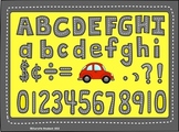 Street Alphabet Clip Art: Letters, Numbers, Punctuation an