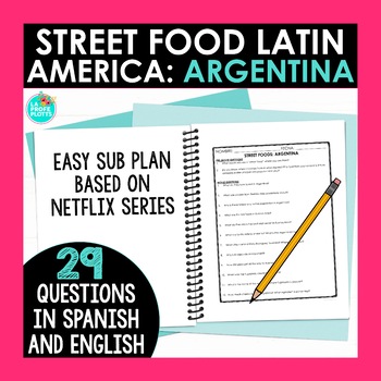 Preview of Street Food Latin America Buenos Aires, Argentina Questions in Spanish & English