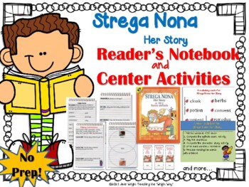 Preview of Strega Nona Her Story by Tomie dePaola {Book Study and Center Activities}