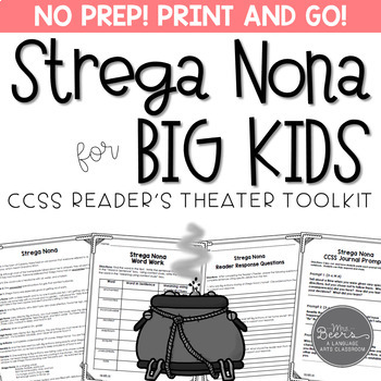Preview of Strega Nona Reader's Theater Scripts and Activities