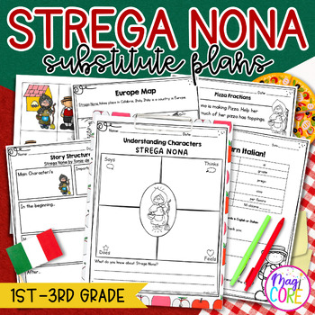 Preview of Strega Nona Substitute Plans - 1st, 2nd, 3rd Grade Emergency Full Day Unit