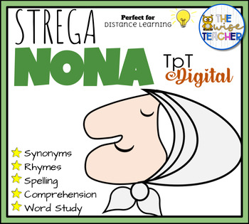 Preview of Strega Nona (Phonics Spelling Vocabulary) Task Cards #Spring