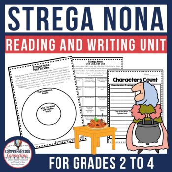 Preview of Strega Nona by Tomie DePaola Literacy Activities in Digital and PDF
